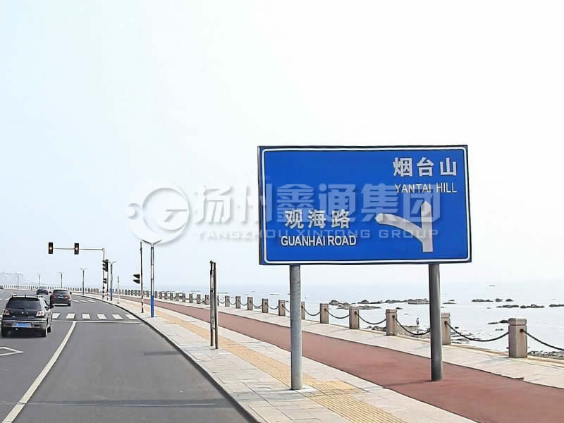 BZG-015，交通標志桿，雙柱標志桿