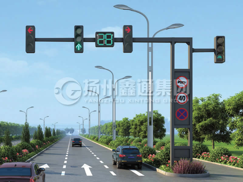 XHDG-006，錐形懸臂框架信號(hào)燈桿